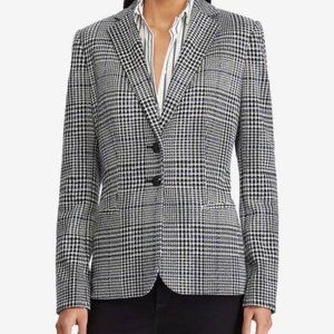 Ralph Lauren Plus Size Black and White Houndstooth